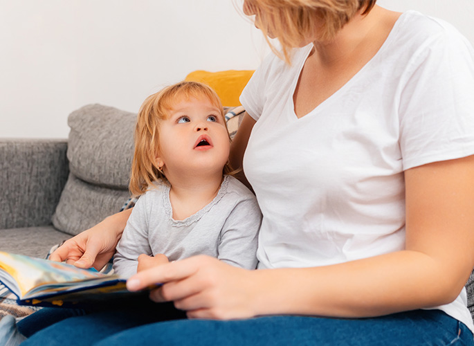 Consultation Image with Baby and Teacher