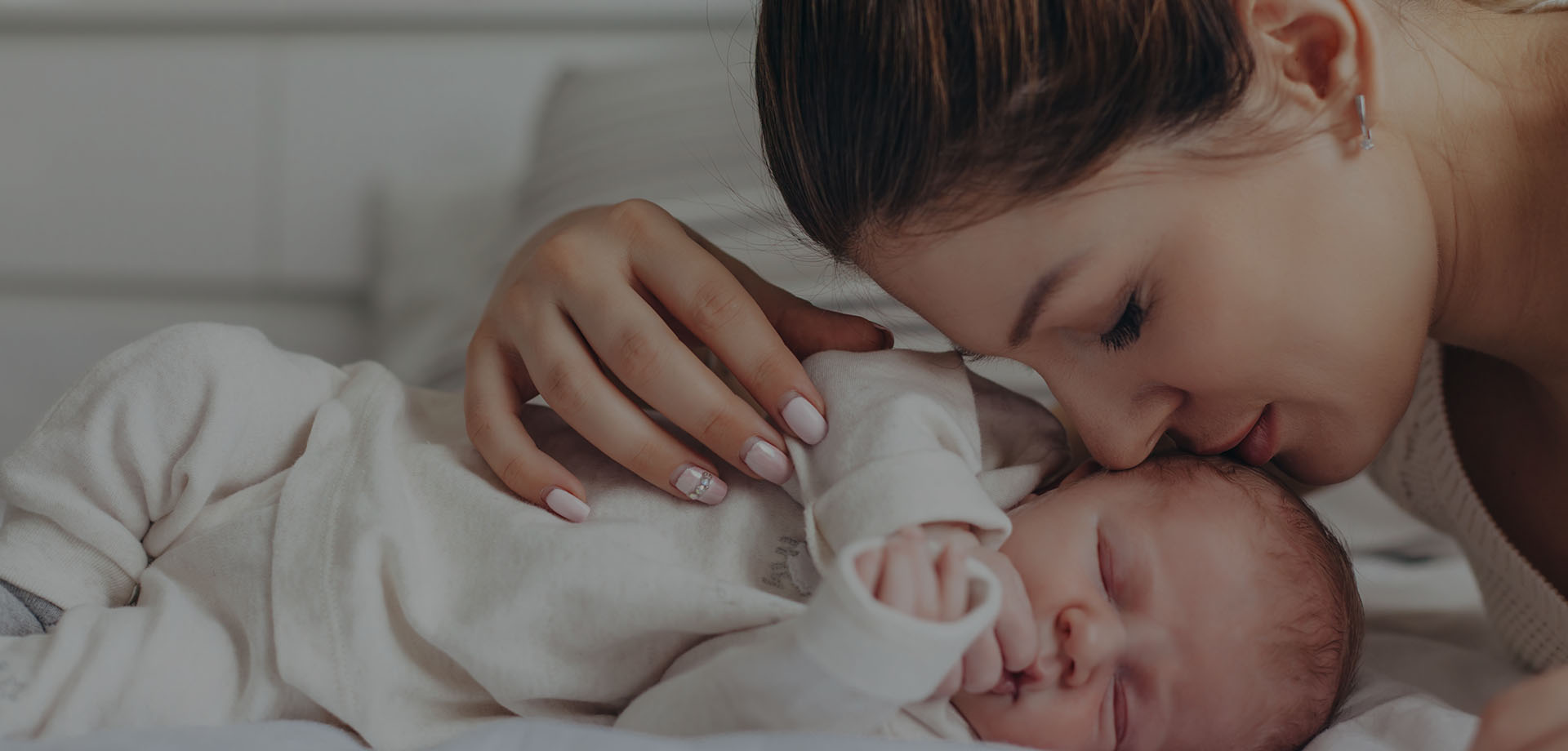 Father and Young Baby Play with color blocks